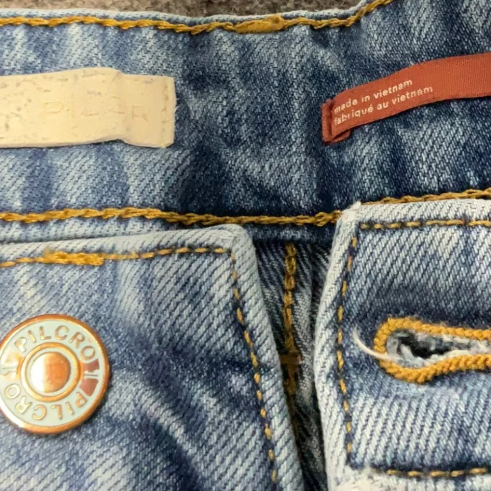 Pilcro Skater Low-Rise Wide-Leg Jeans | Palazzo Denim | Size 27 - Picture 10 of 10